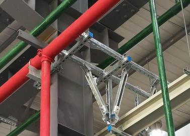 门源该抗震支架的整体式支吊架结构协调性好